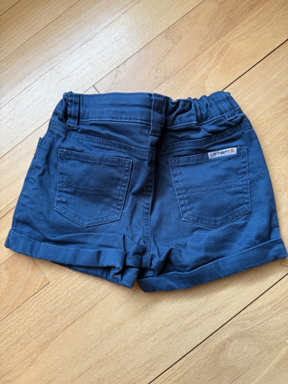 Carhartt Navy Blue Cotton Twill Kids' Shorts